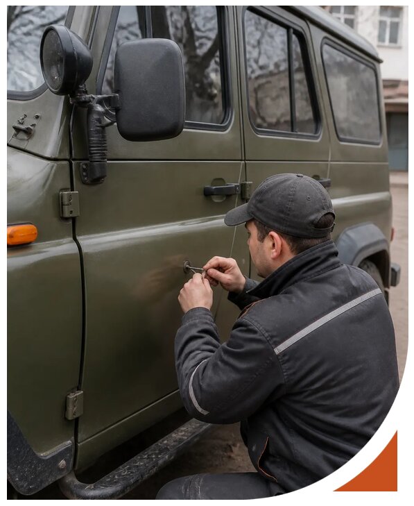 Профессиональное вскрытие автомобиля УАЗ без повреждений в Курске